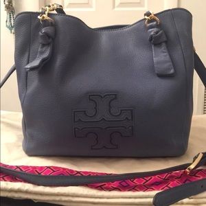 Tory Burch Harper Chain Tote in Wallis Blue